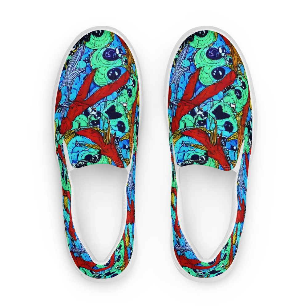 Jungle Aftershock on Women's Slip-On Canvas Shoes — Front