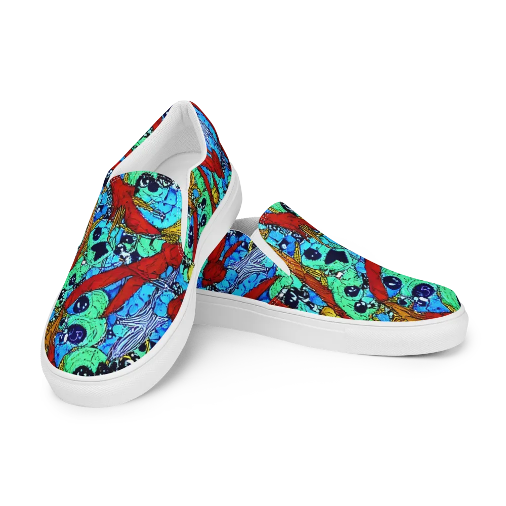 Jungle Aftershock on Women's Slip-On Canvas Shoes — Left Front