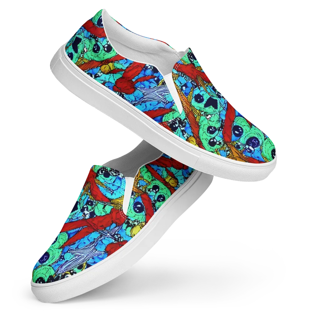 Jungle Aftershock on Women's Slip-On Canvas Shoes — Front