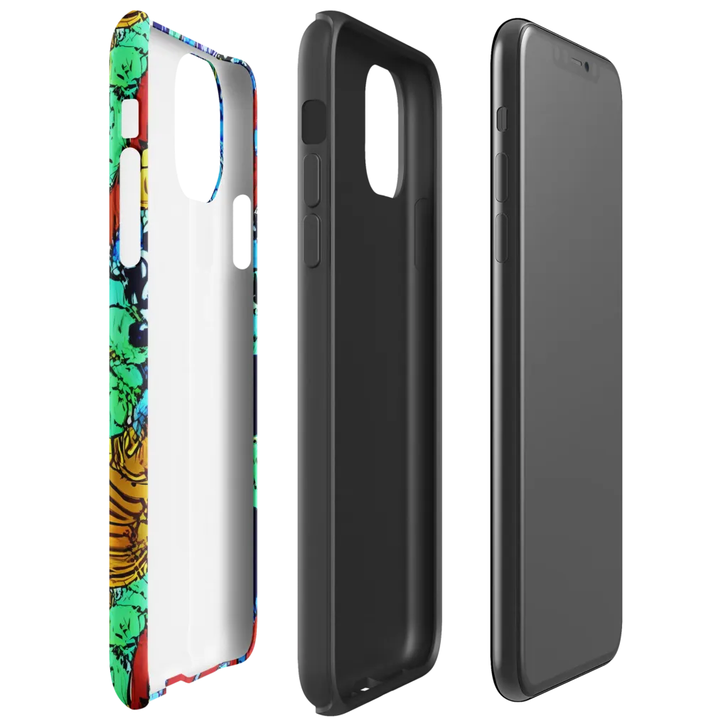 Jungle Aftershock on Tough Case for iPhone® — Right