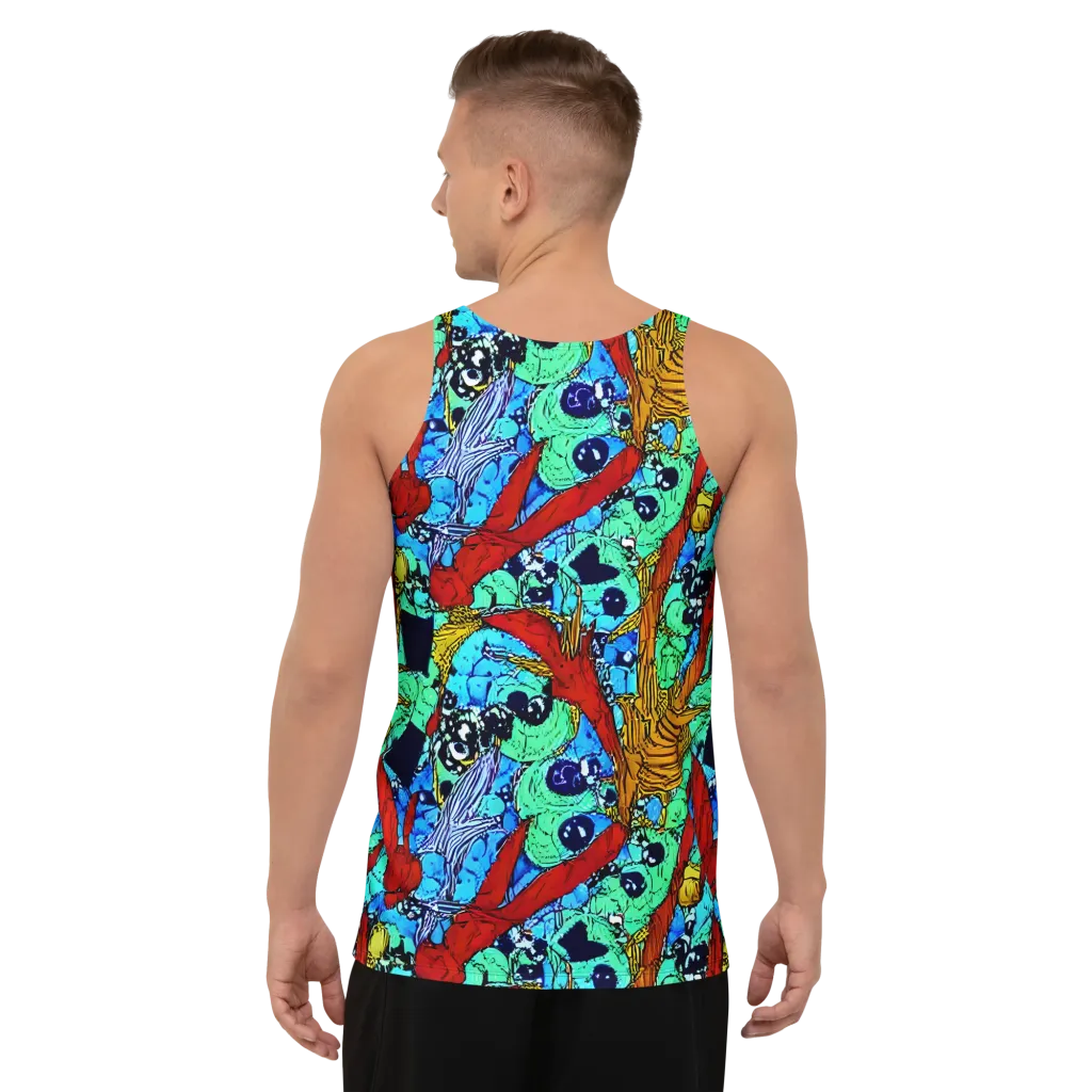 Jungle Aftershock on Men's Tank Top — Back