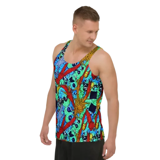Jungle Aftershock on a Men's Tank Top