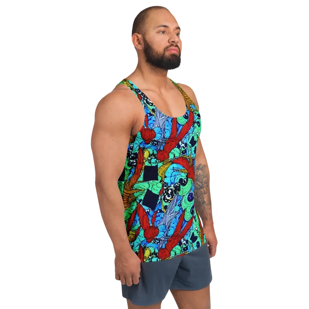 Jungle Aftershock on Men's Tank Top — Right Front