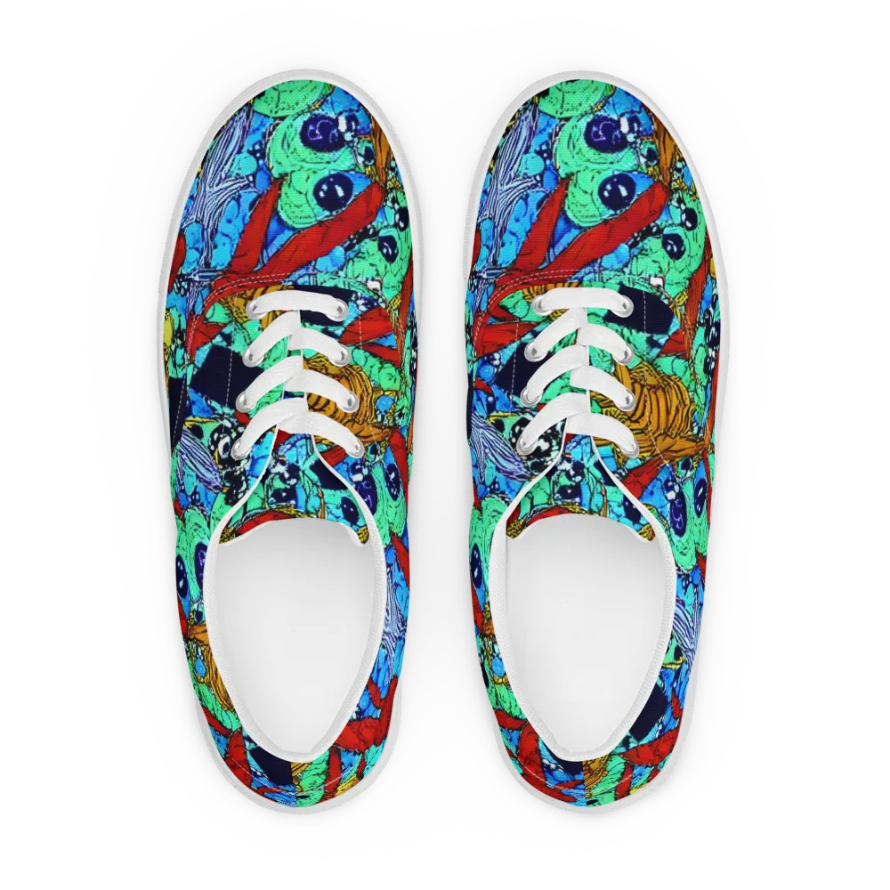 Jungle Aftershock on Men's Lace-Up Canvas Shoes — Front