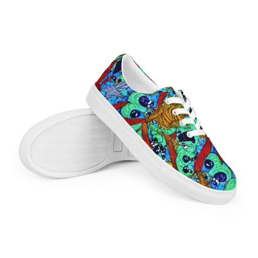 Jungle Aftershock on a Men's Lace-Up Canvas Shoes