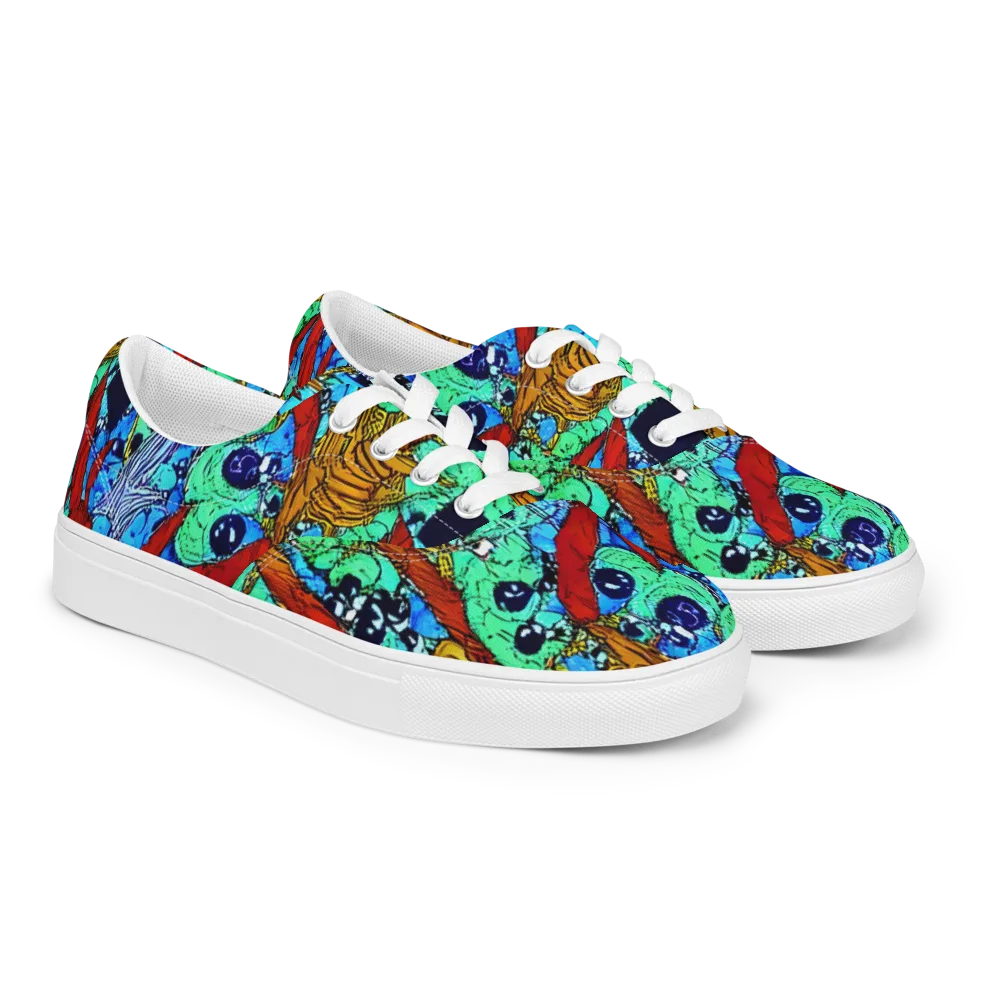 Jungle Aftershock on Men's Lace-Up Canvas Shoes — Right Front