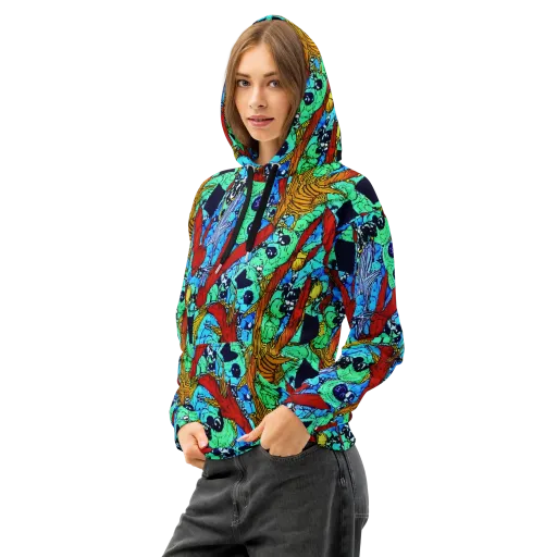 Jungle Aftershock on a Cotton Hoodie