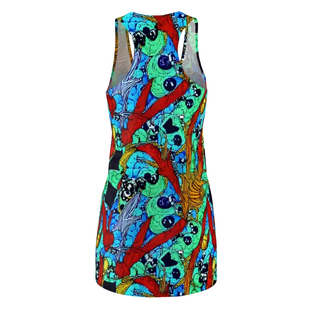 Jungle Aftershock on Racerback Dress — Back