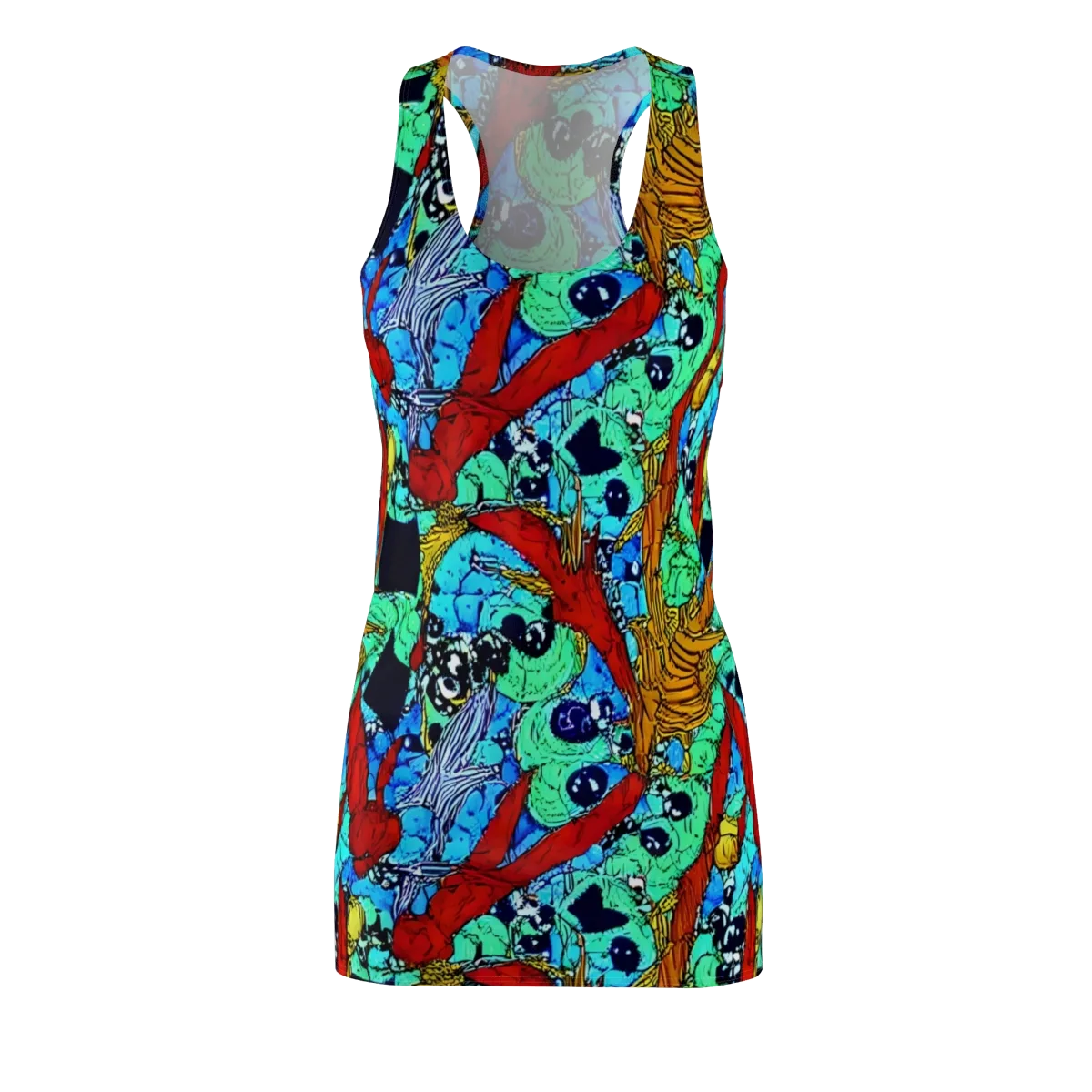 Jungle Aftershock on Racerback Dress — Front