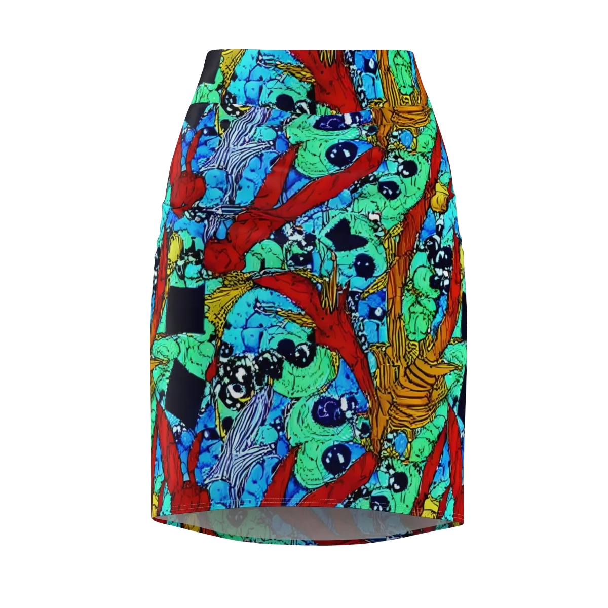 Jungle Aftershock on Pencil Skirt — Front