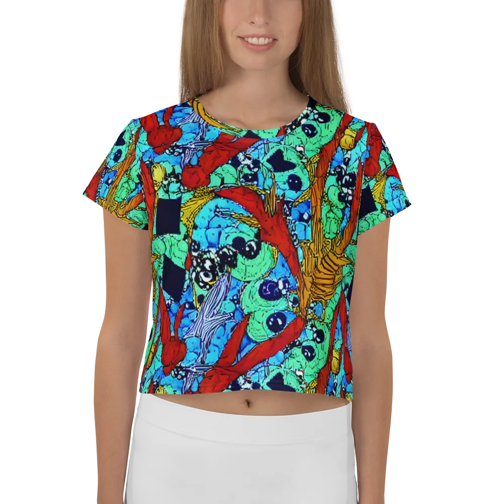 Jungle Aftershock on Crop Tee — Front