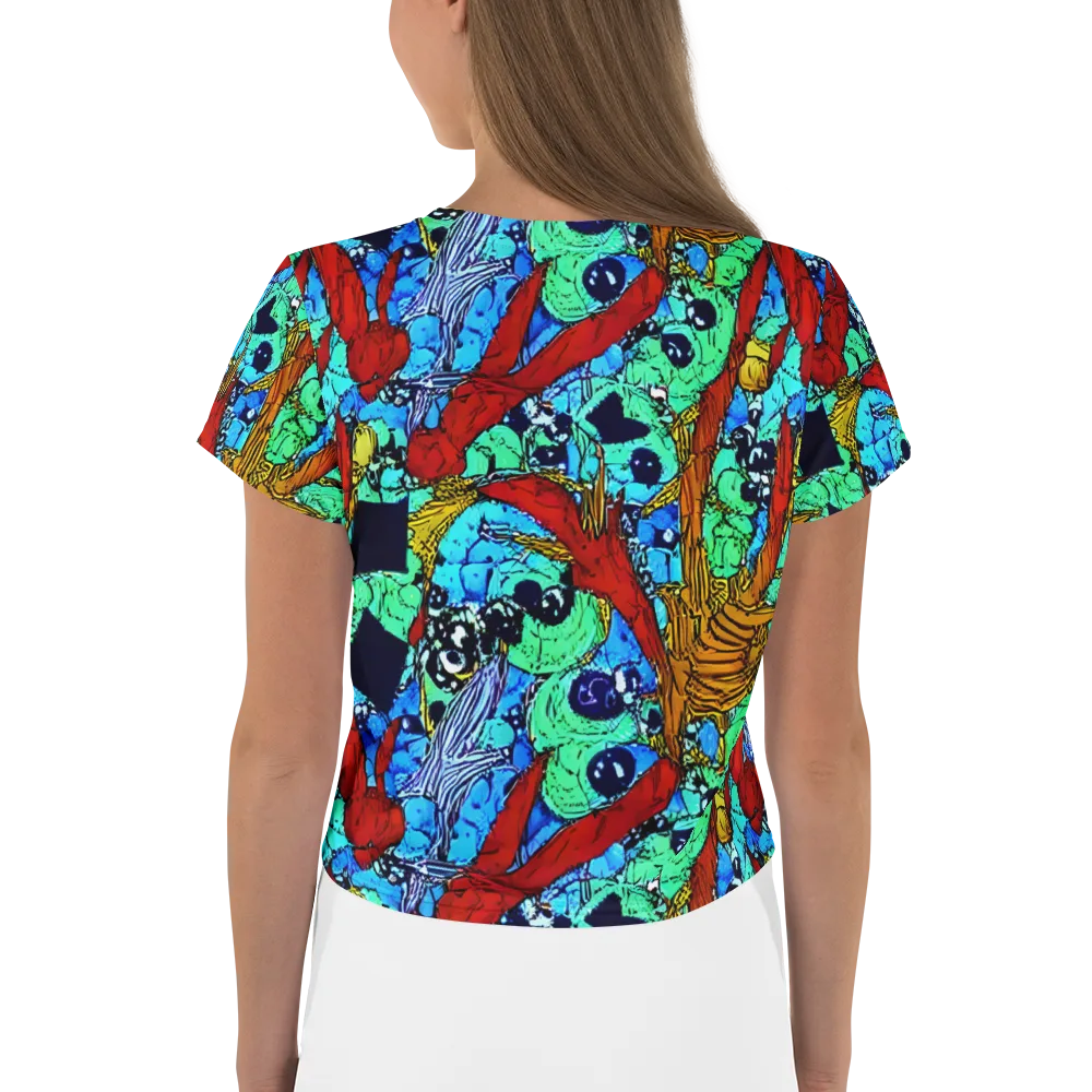 Jungle Aftershock on Crop Tee — Back