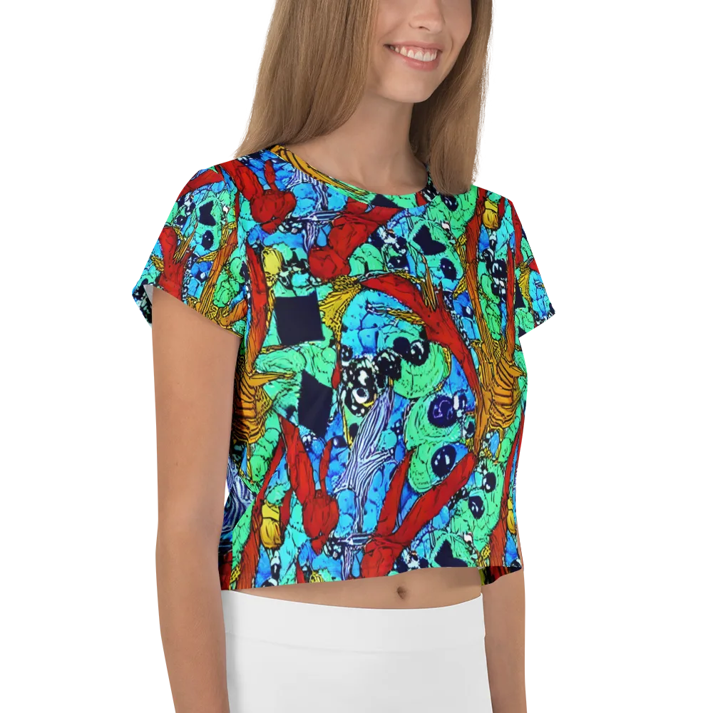 Jungle Aftershock on Crop Tee — Right