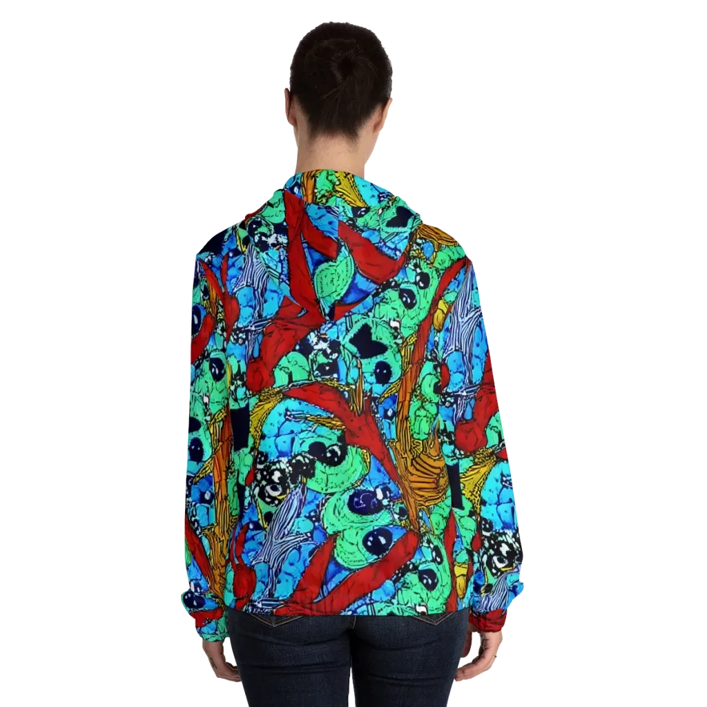 Jungle Aftershock on Women's Full-Zip Hoodie — Back On Person