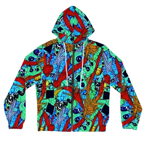 Jungle Aftershock on a Women's Full-Zip Hoodie