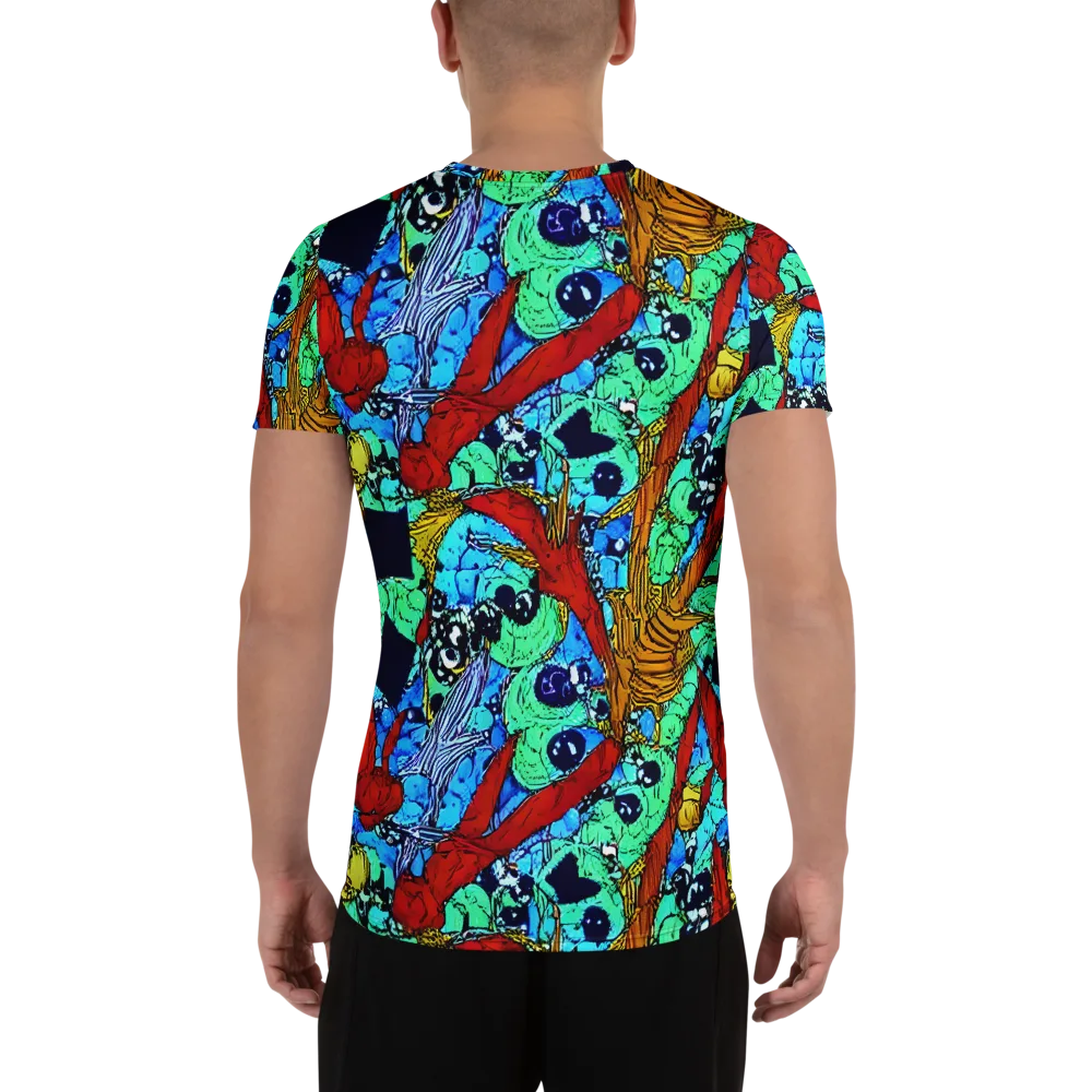 Jungle Aftershock on Men's Athletic T-Shirt — Back