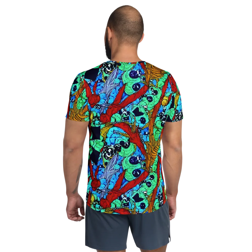 Jungle Aftershock on Men's Athletic T-Shirt — Back