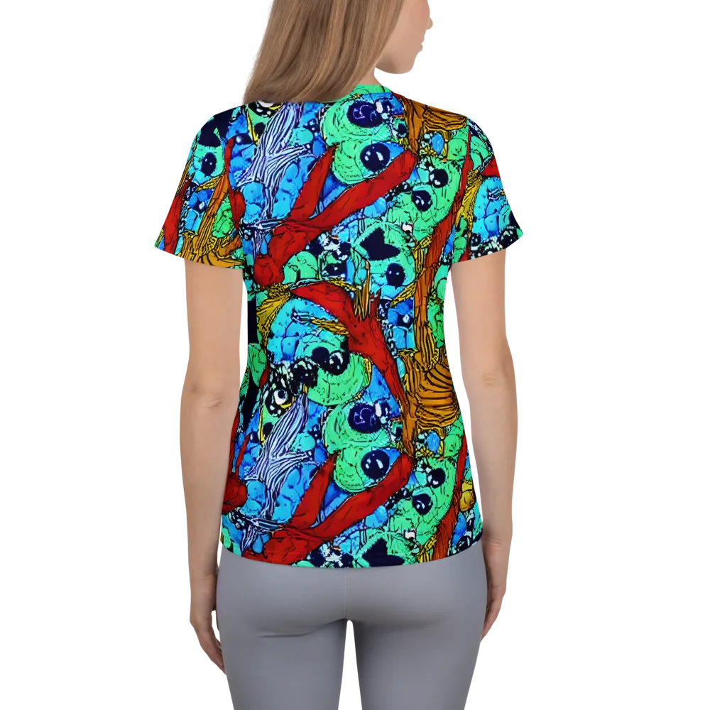 Jungle Aftershock on Women's Athletic T-Shirt — Back