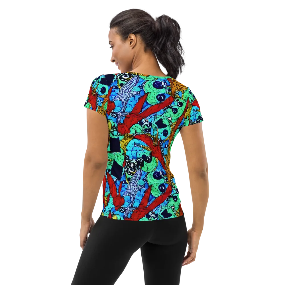 Jungle Aftershock on Women's Athletic T-Shirt — Back