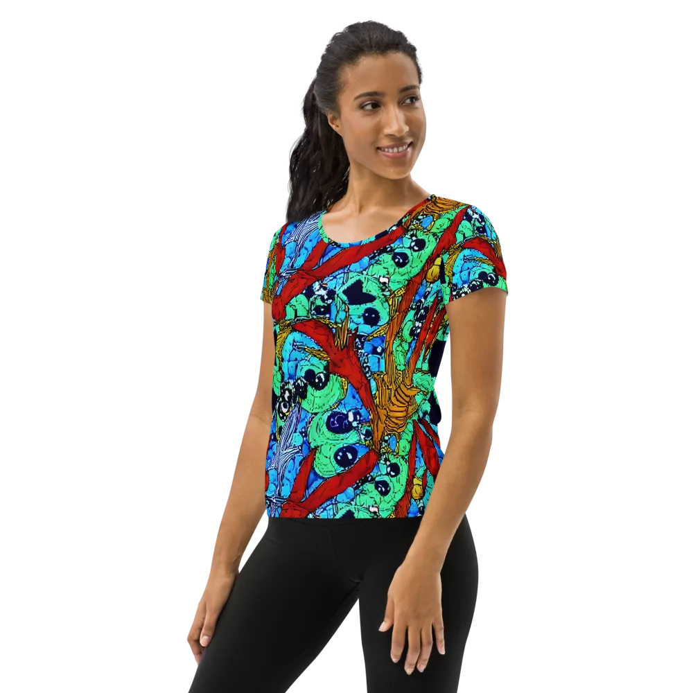 Jungle Aftershock on Women's Athletic T-Shirt — Left