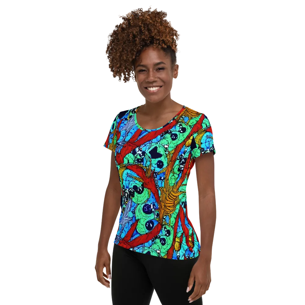 Jungle Aftershock on Women's Athletic T-Shirt — Left