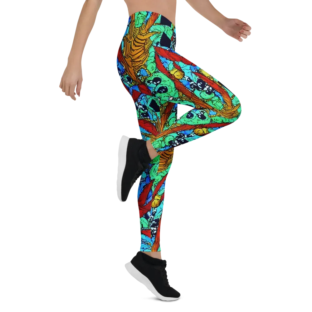 Jungle Aftershock on Leggings — Right