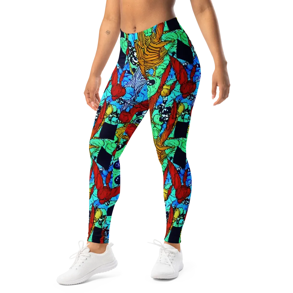 Jungle Aftershock on Leggings — Left Front