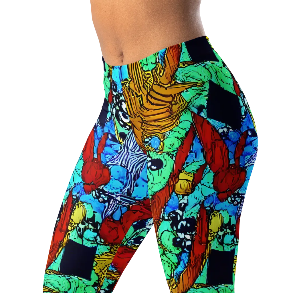 Jungle Aftershock on Leggings — Left Front