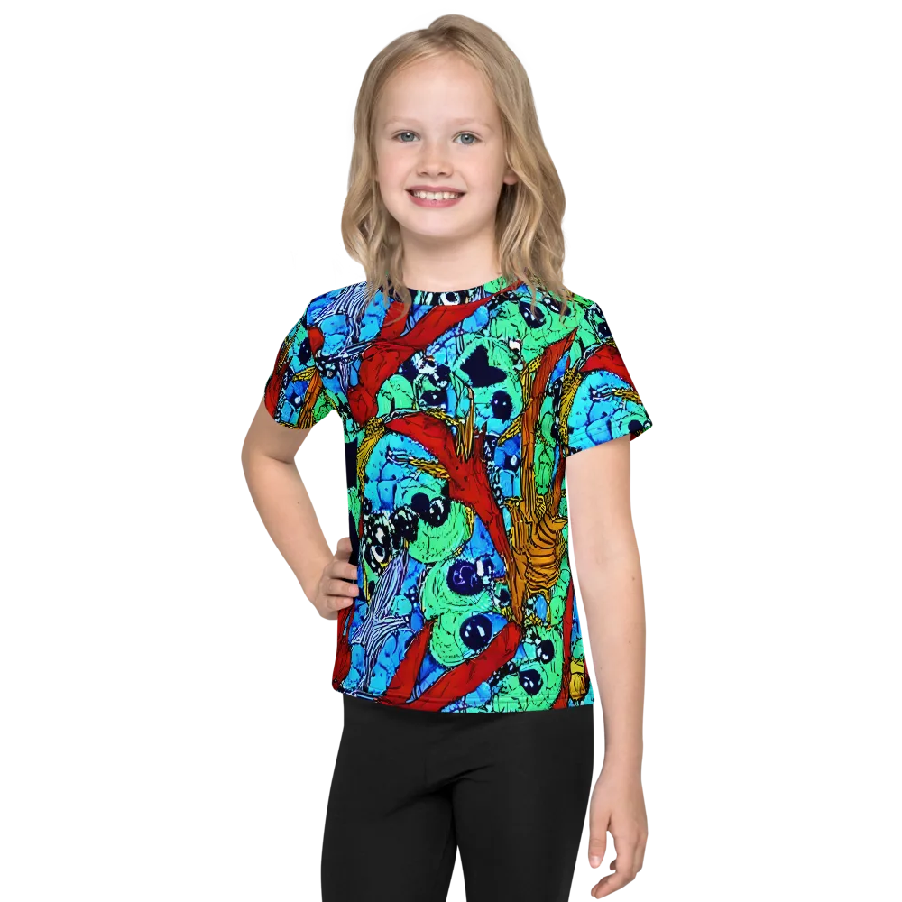 Jungle Aftershock on Kids Crew Neck T-Shirt — Front