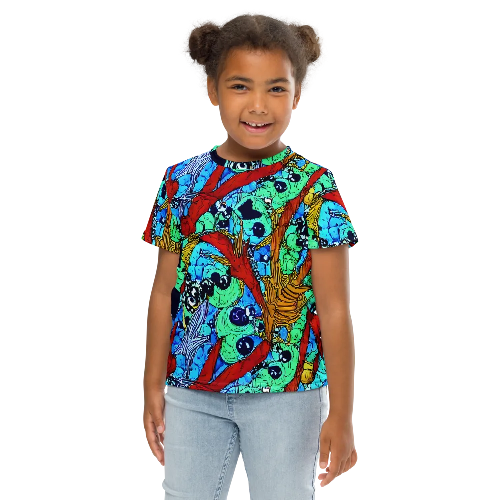 Jungle Aftershock on Kids Crew Neck T-Shirt — Front