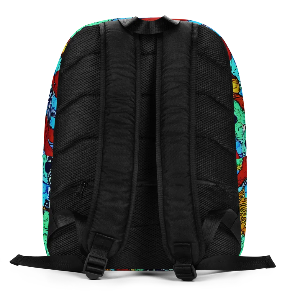 Jungle Aftershock on Minimalist Backpack — Back