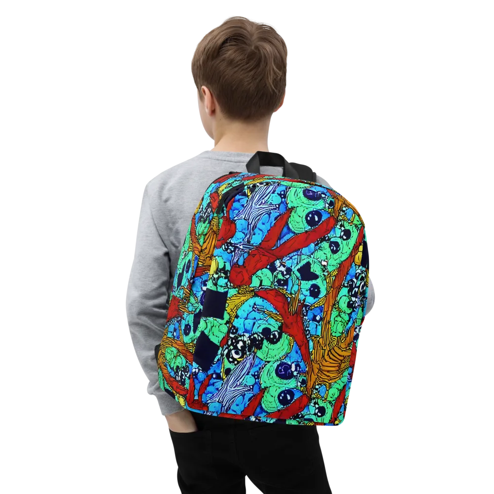 Jungle Aftershock on Minimalist Backpack — Zoomed-in
