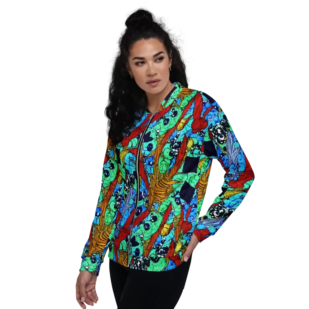 Jungle Aftershock on Bomber Jacket — Left