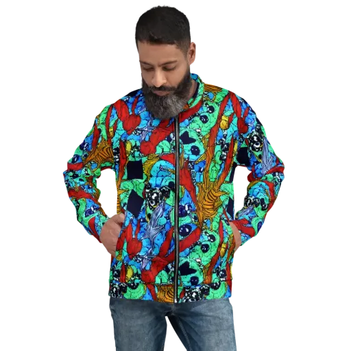 Jungle Aftershock on a Bomber Jacket
