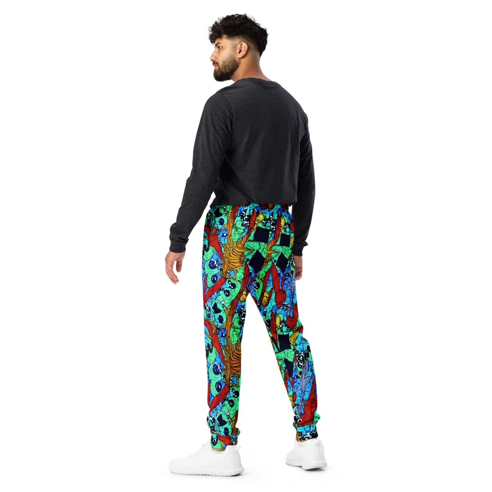 Jungle Aftershock on Men's Joggers — Back