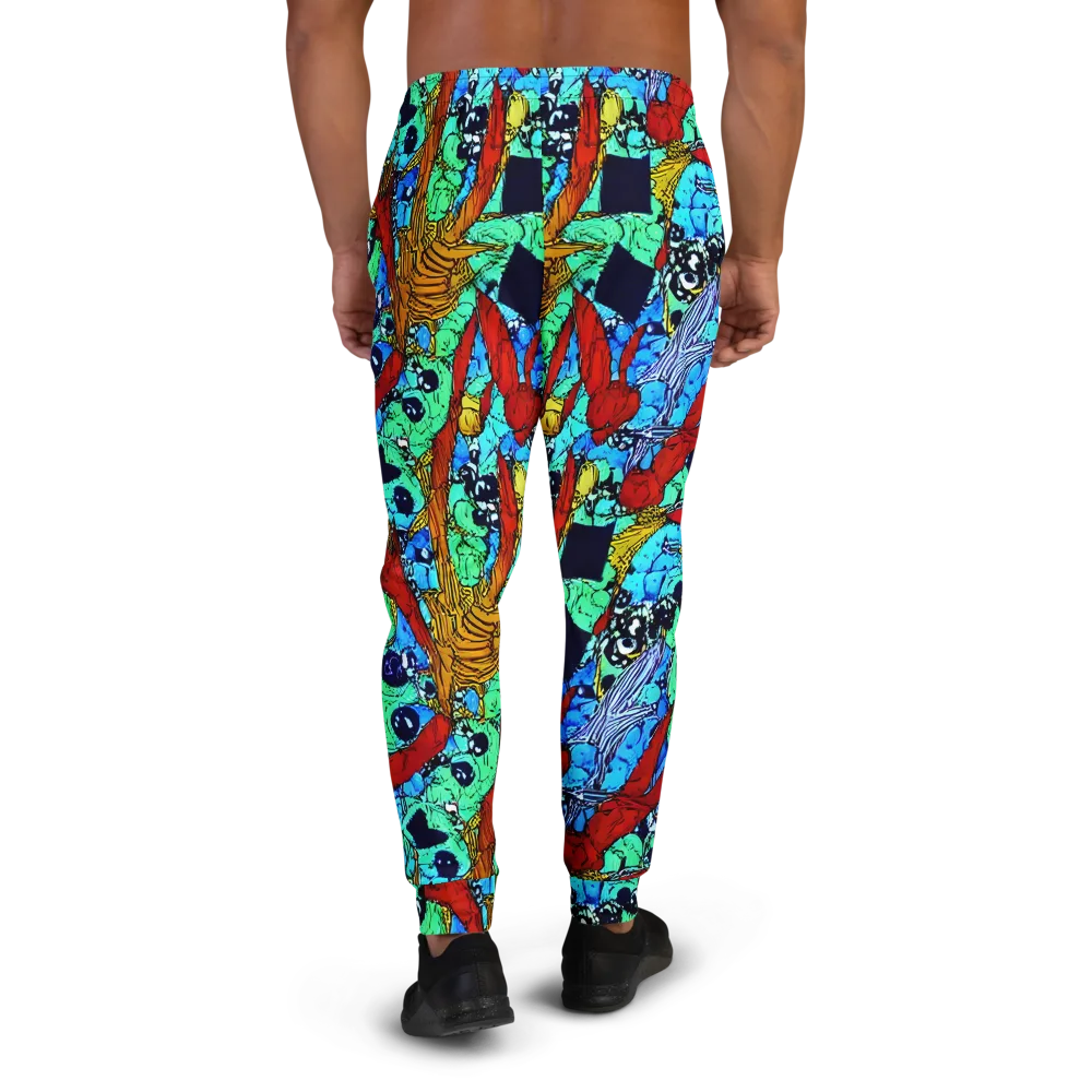 Jungle Aftershock on Men's Joggers — Back