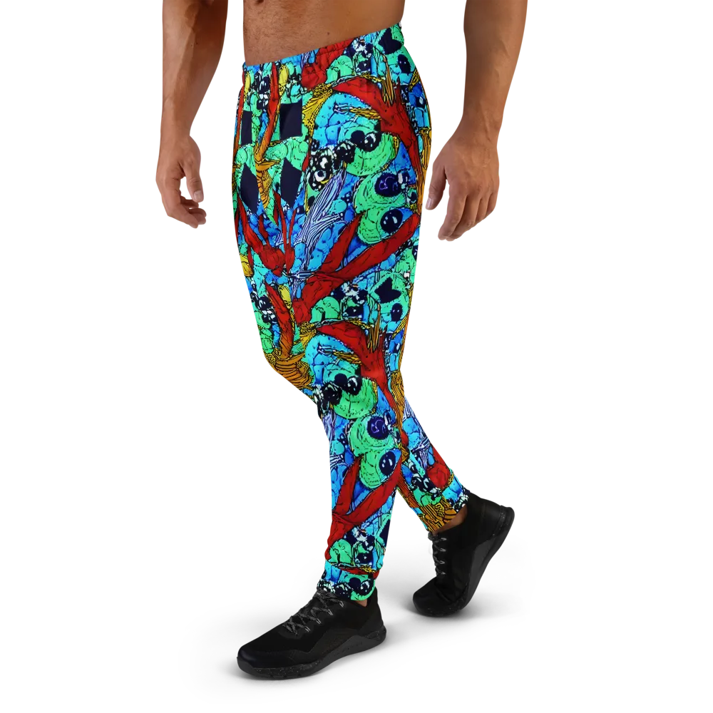Jungle Aftershock on Men's Joggers — Left