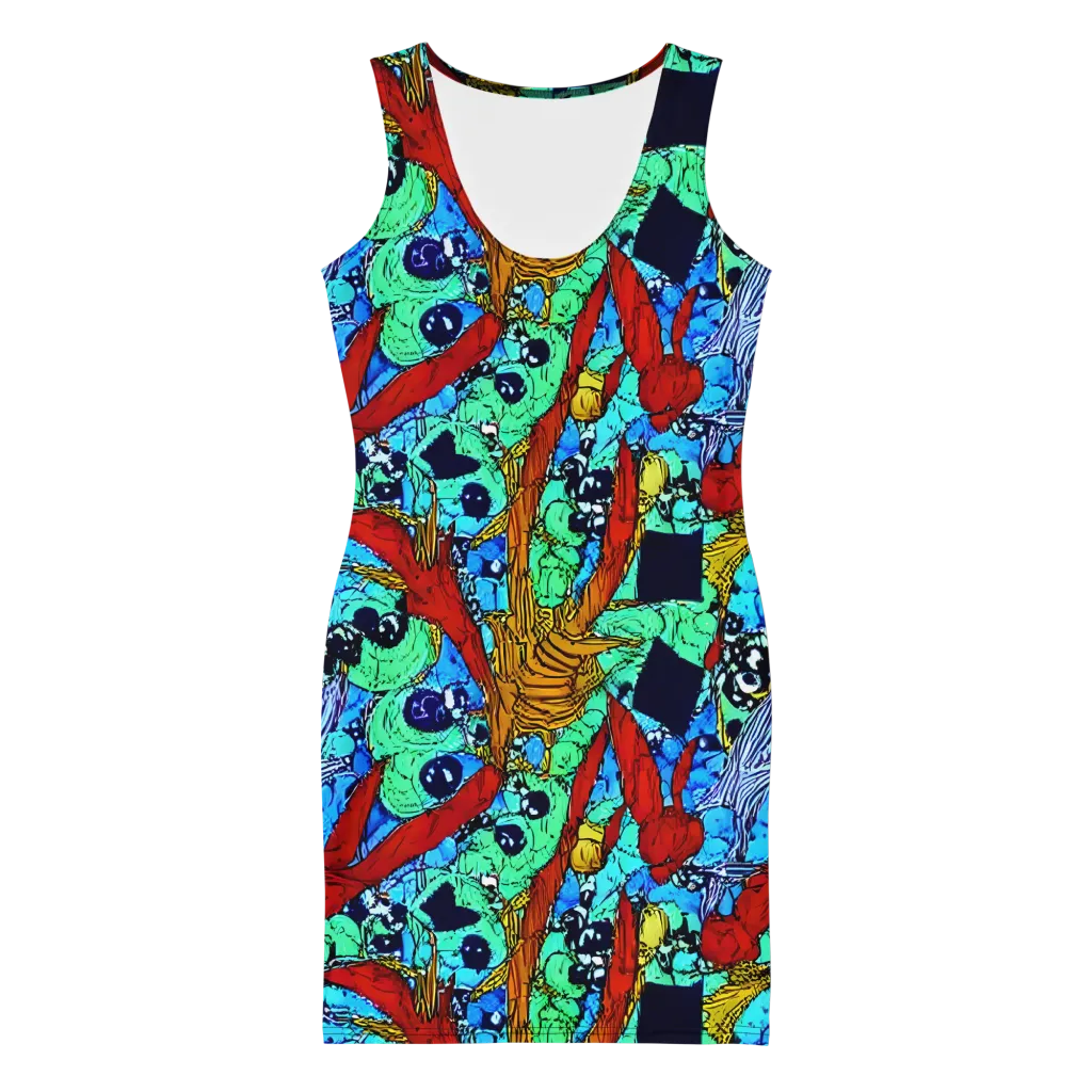 Jungle Aftershock on Bodycon Dress — Front