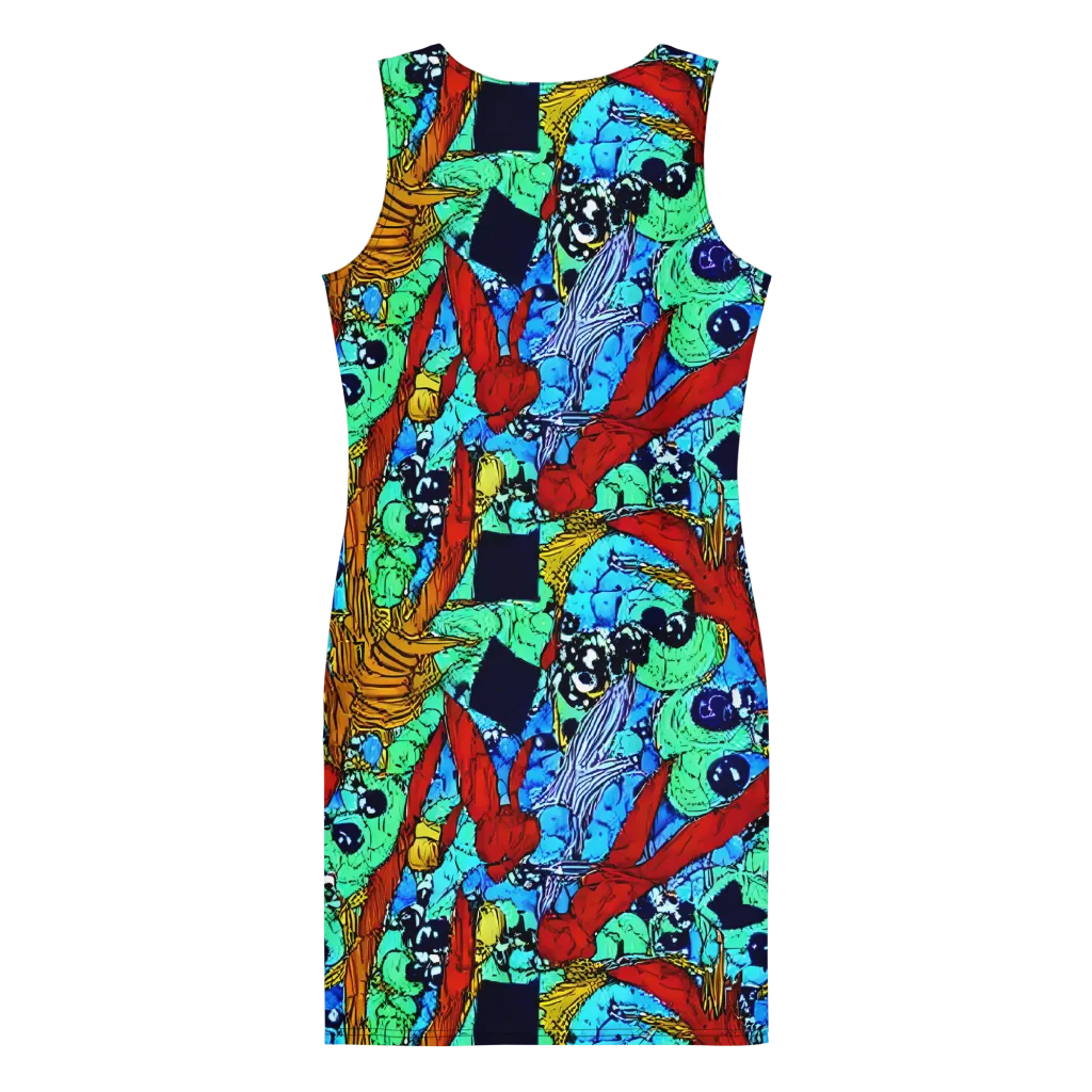 Jungle Aftershock on Bodycon Dress — Back