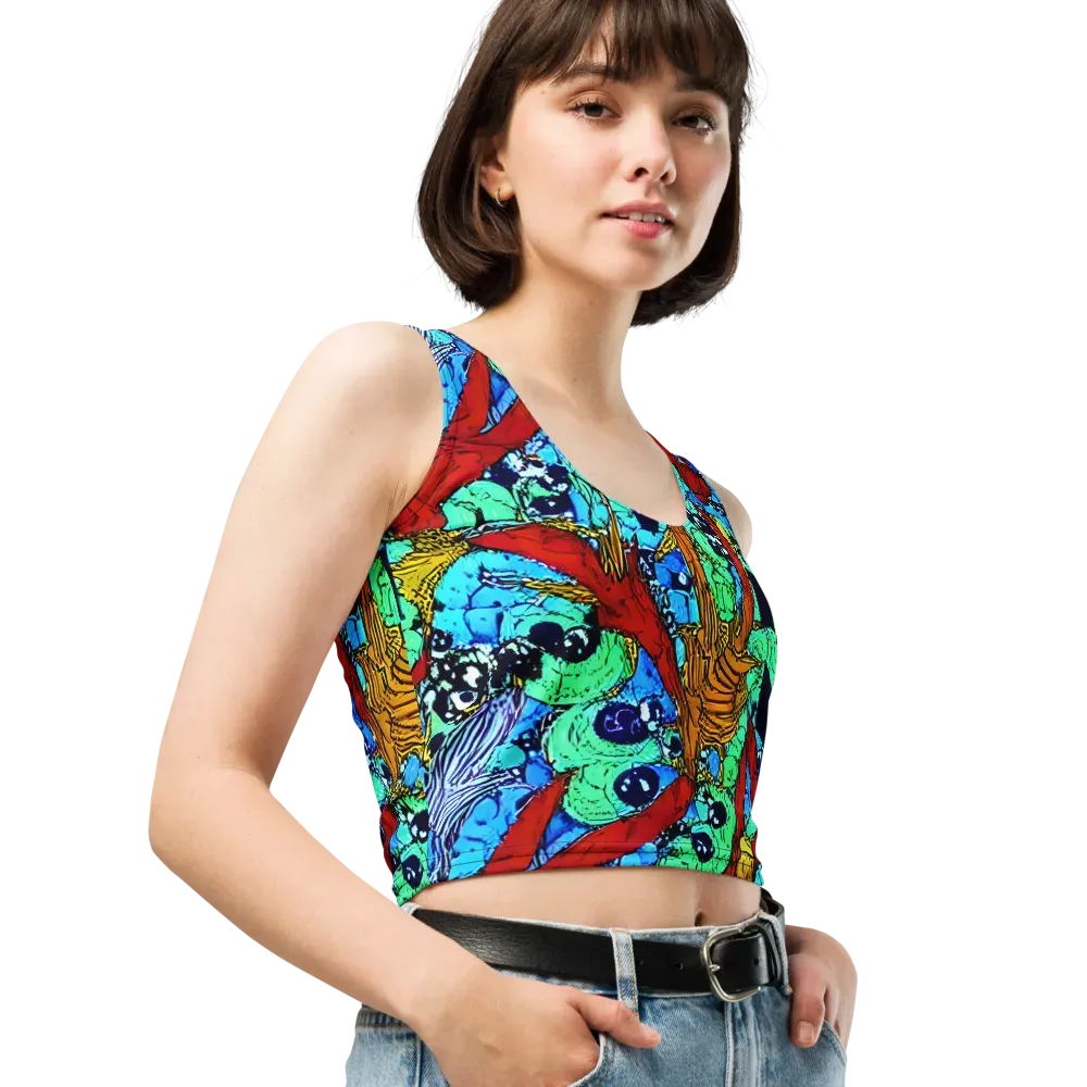 Jungle Aftershock on Crop Top — Right Front