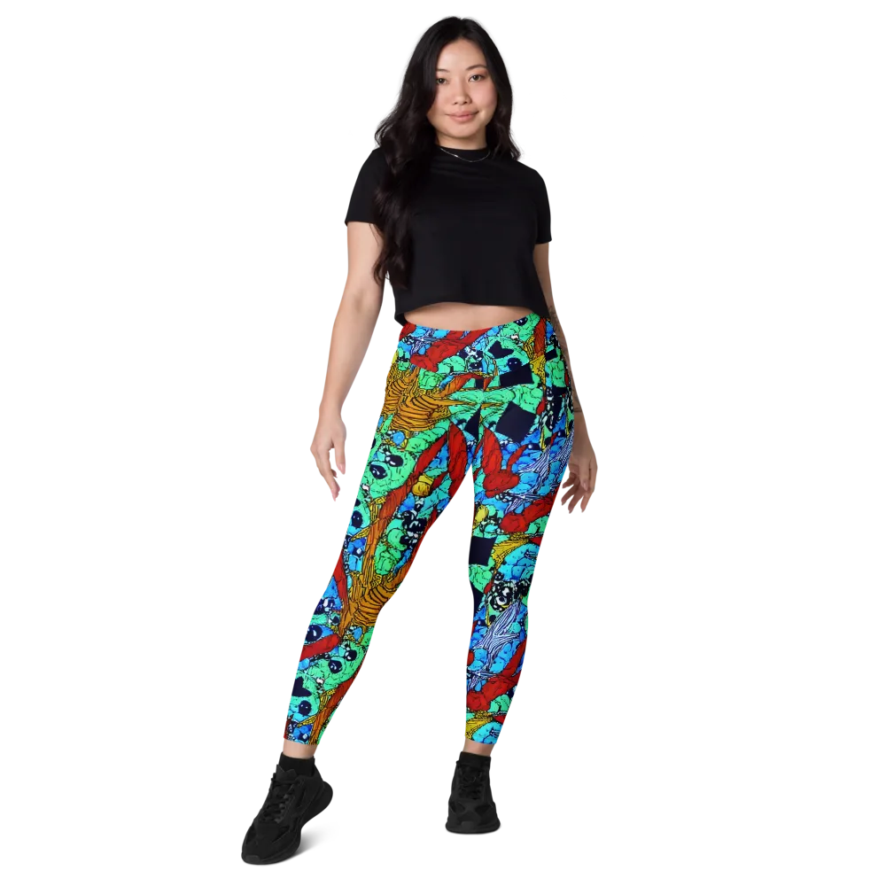Jungle Aftershock on Leggings with Pockets — Front