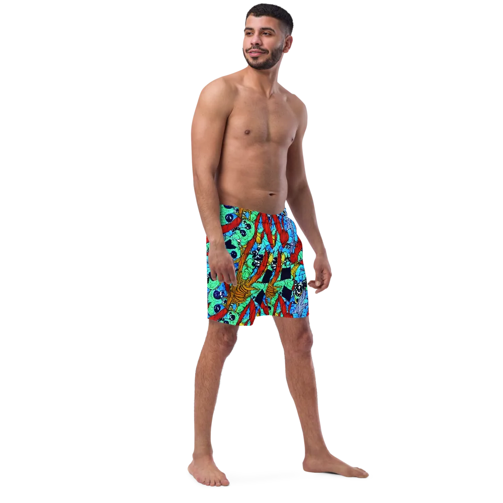 Jungle Aftershock on Swim Trunks — Right Front