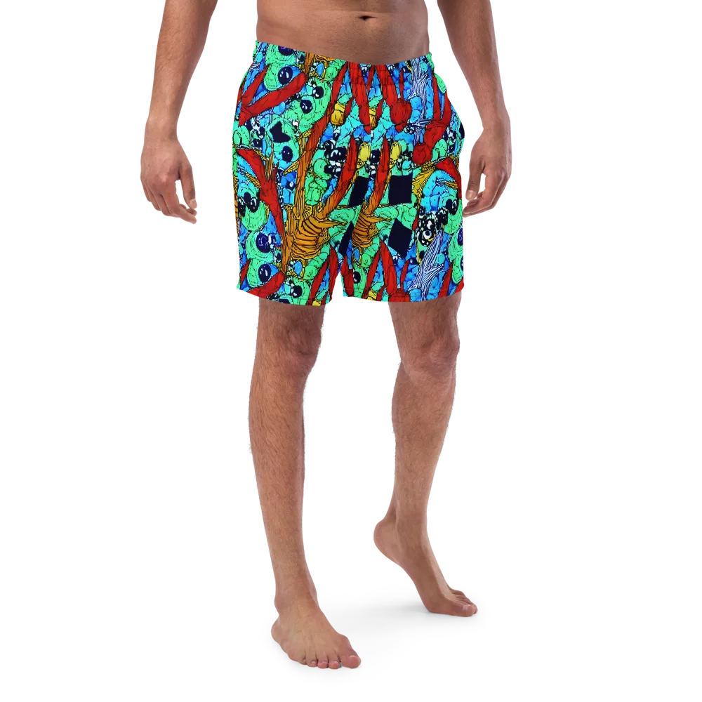 Jungle Aftershock on Swim Trunks — Front