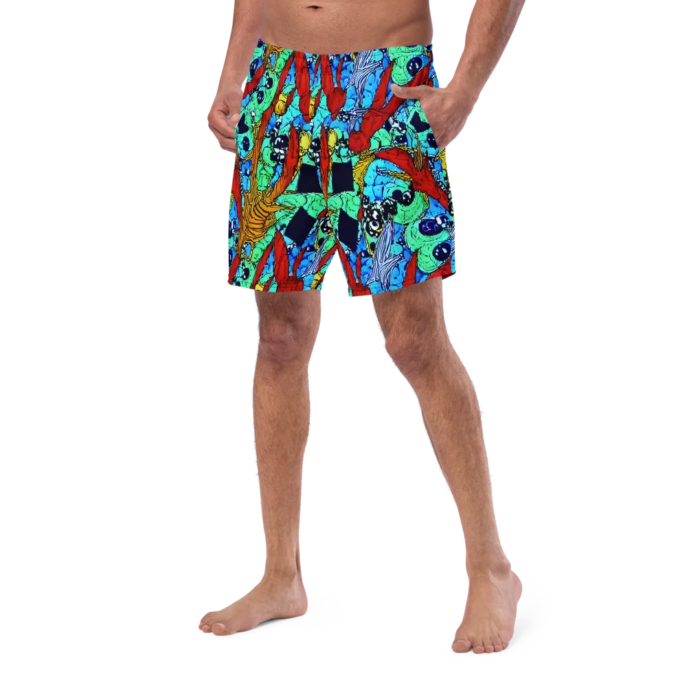 Jungle Aftershock on Swim Trunks — Left Front
