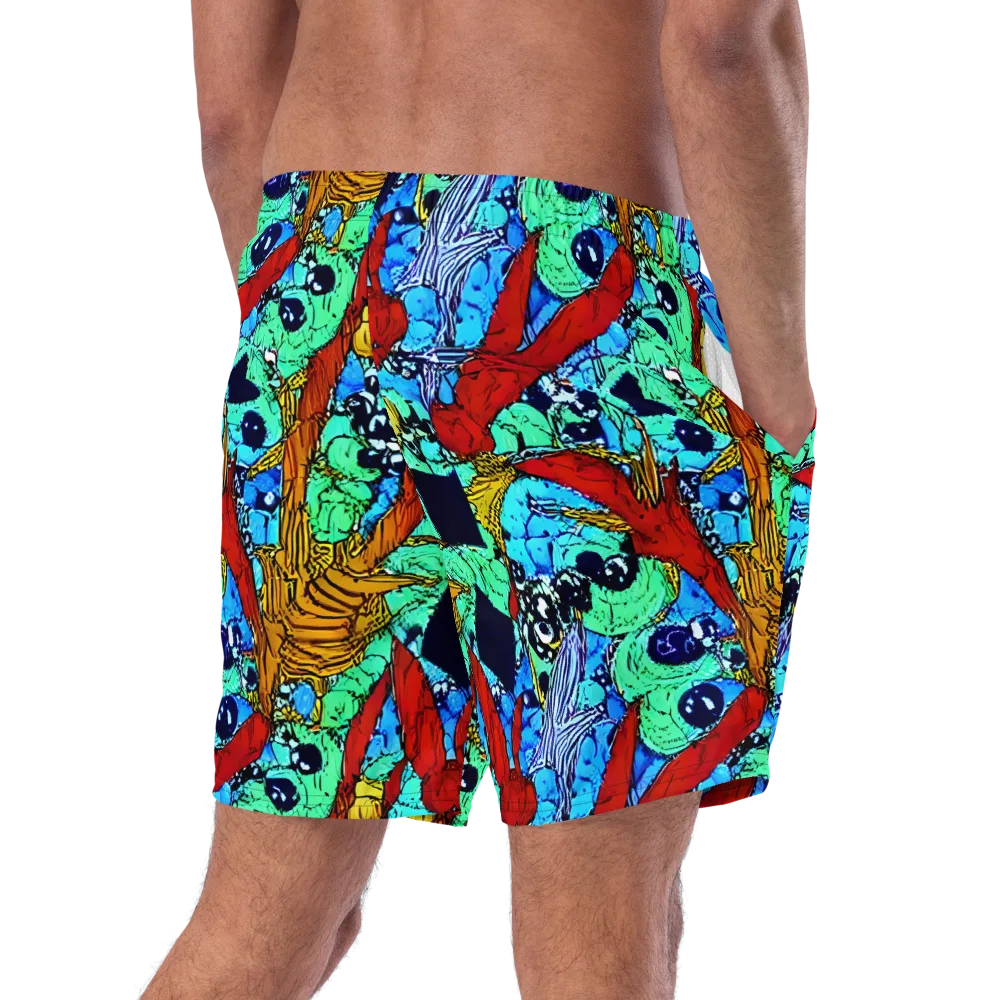 Jungle Aftershock on Swim Trunks — Right Back