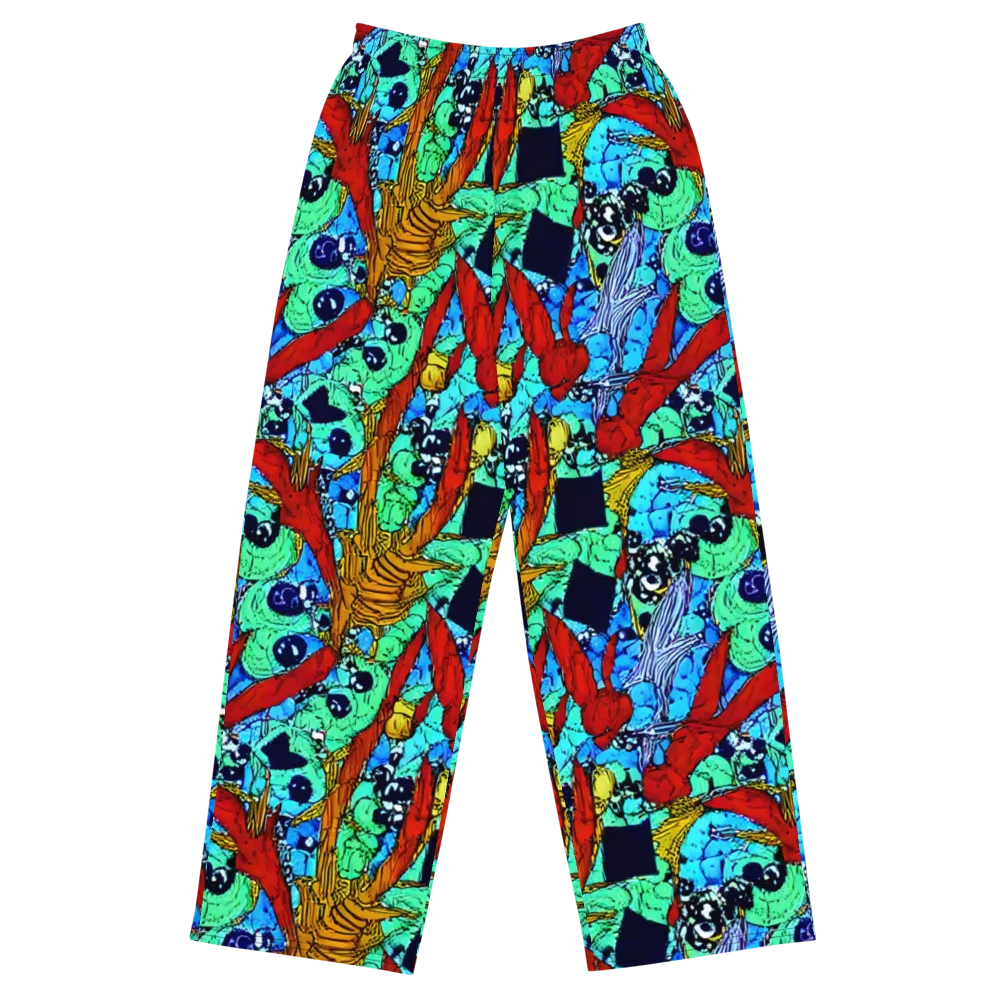 Jungle Aftershock on Wide-Leg Pants — Front