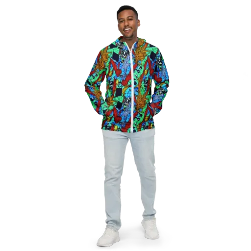 Jungle Aftershock on a Men's Windbreaker