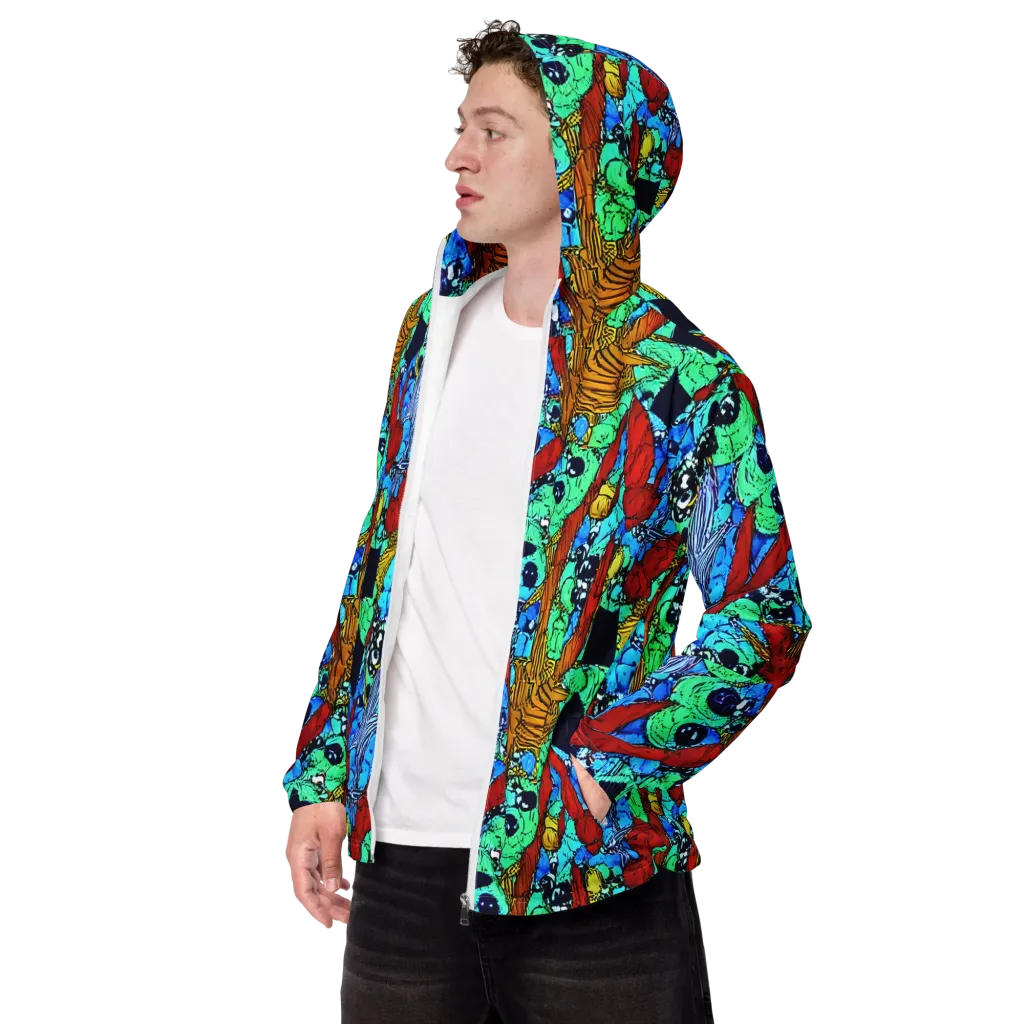 Jungle Aftershock on Men's Windbreaker — Left Front