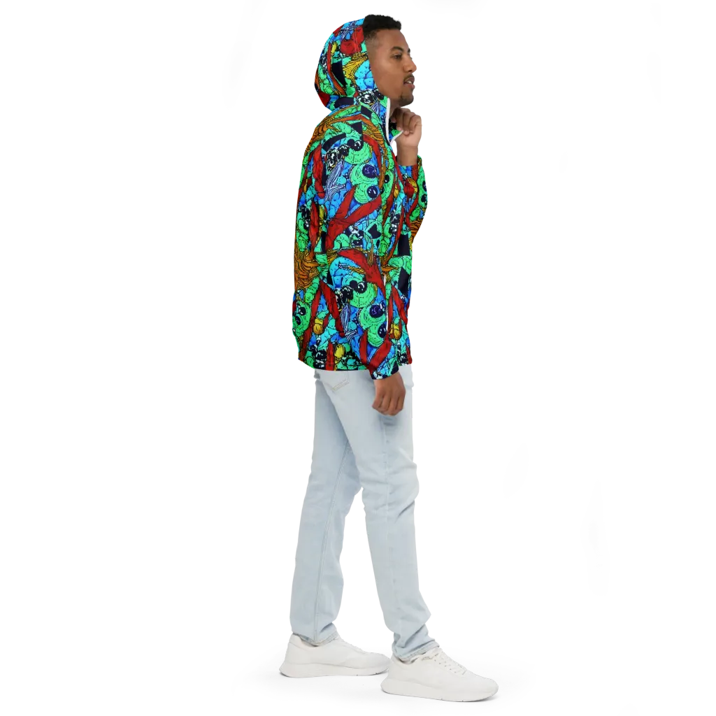 Jungle Aftershock on Men's Windbreaker — Right