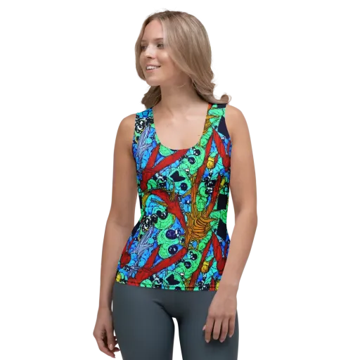 Jungle Aftershock on a Women's Tank Top